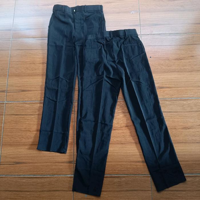 Celana Pdh Hitam Jatah Polri / Celana Pdh Jatah Polri