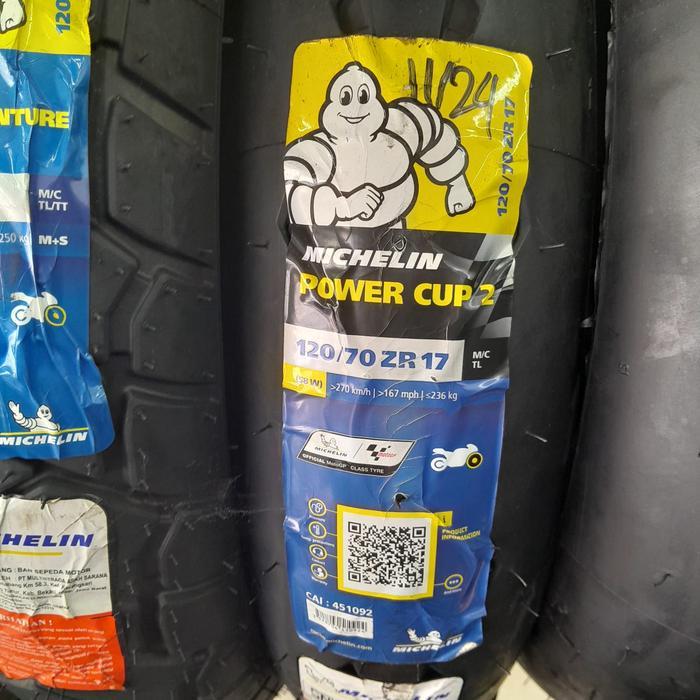 Michelin Power Cup 2 Ban Motor Sport 120/70 180/55 Ring 17 - 120/70-17