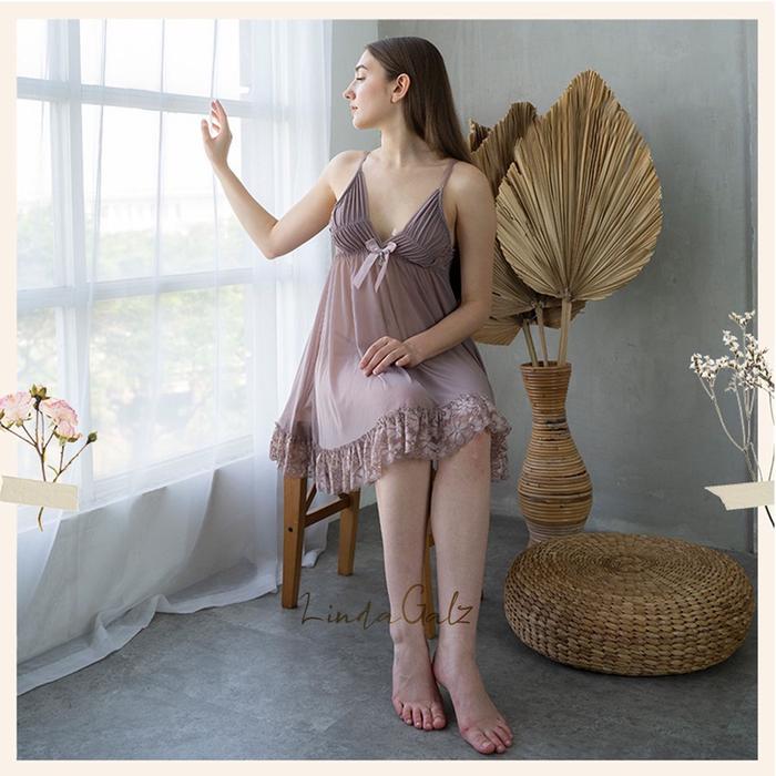 PREMIUM LindaGalz ELIS Pakaian Tidur Wanita 1197 Lingerie Dress Modern Baju Dinas Malam Istri