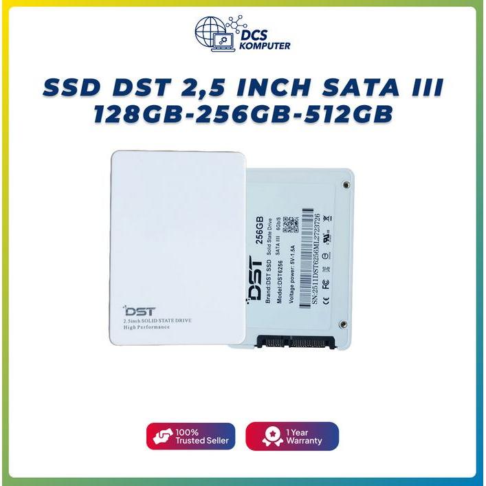 SSD DST 2,5 Inch SATA III 128GB-256GB-512GB Baru Bergaransi-Support PC Laptop Dan Notebook
