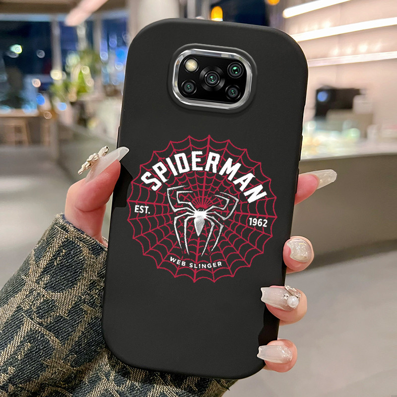 Casing Hp Untuk Xiaomi POCO X3 POCO X3 Pro POCO X3 GT POCO X3 NFC Case Casing Jaring laba-laba pola 