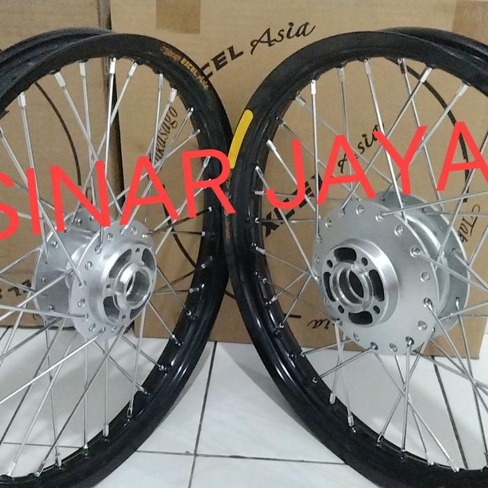 velg jari ring 17 tk exel satria 2t 2tak hiu lumba double disc DD