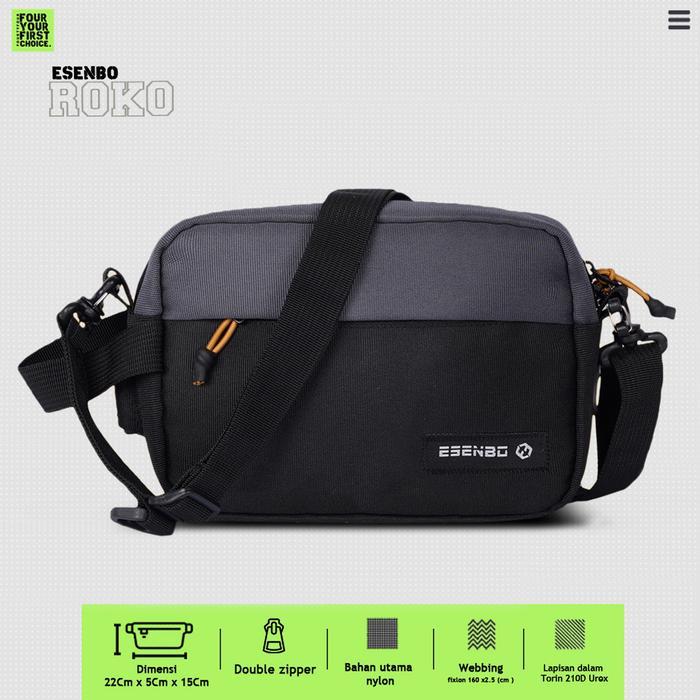 ESENBO ROKO - Tas Selempang Pouch Casual 2 in 1 Esenbo Premium - Slingbag Pouch 2 in 1 Esenbo Roko