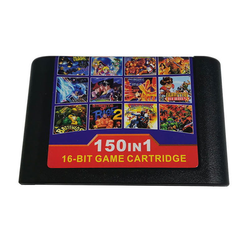 Super Cartridge MD 150 in 1 Multi Game Cartridge for Sega Genesis Mega Drive Console
