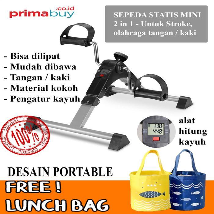 Sepeda Statis Mini - Terapi Kaki Tangan Stroke Patah Tulang Lansia
