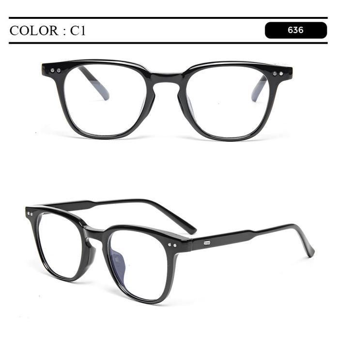 New Kacamata Plastik Anti Radiasi Photocromic Pria Frame Kotak Berrybarton 636 -Gratisongkir