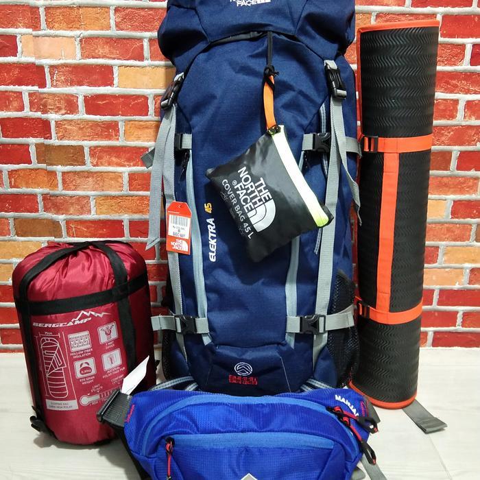 paket mendaki gunung komplit tas gunung