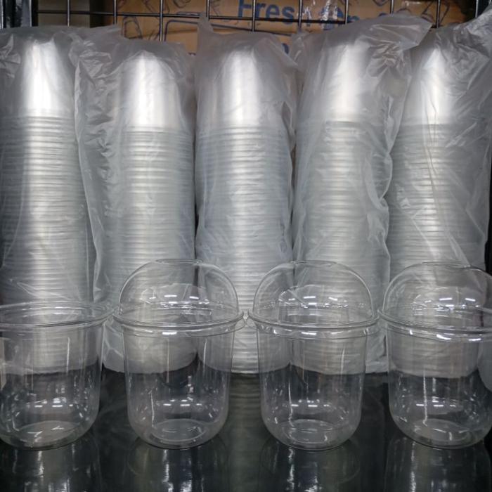 CUP GELAS OZ / CUP OZ / CUP GELAS PET 12OZ OVAL 10GRAM 92,59MM ISI 50PCS / SEMURA TOSERBA