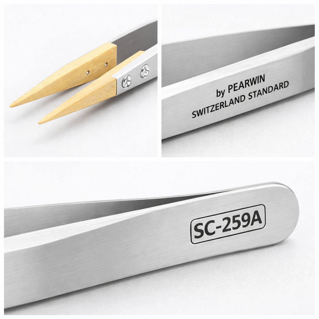 Watch repair tool, boxwood tweezers, precision anti magnetic tweezers, pointed tweezers, insulated