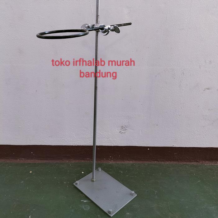 Statif dan Klem Ring untuk Corong Pisah 250 ml Tinggi 75 cm