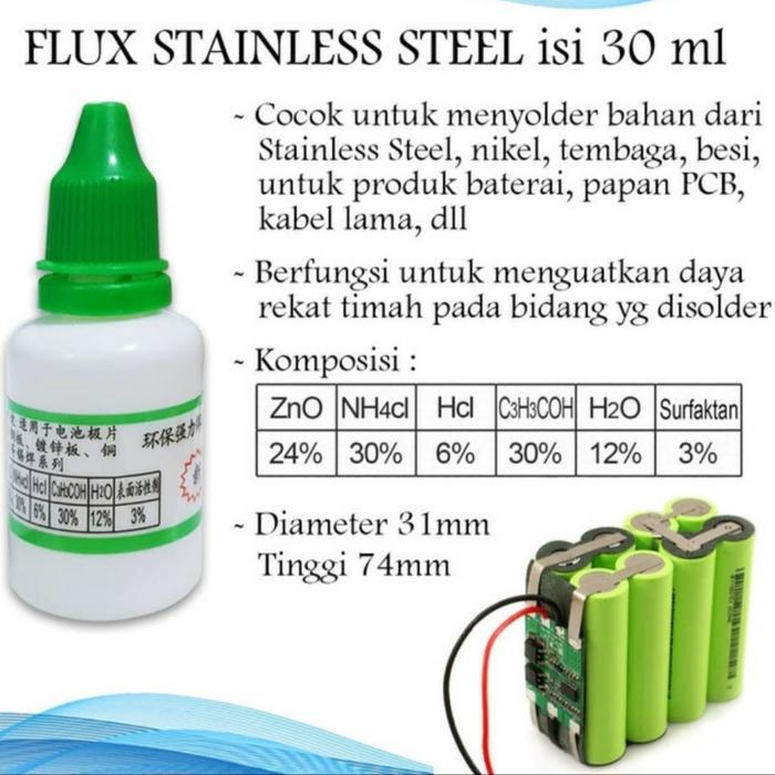 Fluk stainless stell 30ml flux paste siongka l dll songka solder
