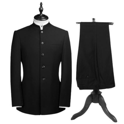 SETELAN JAS IP MAN / JAS MANDARIN / JAS KERAH SANGHAI - Hitam, S