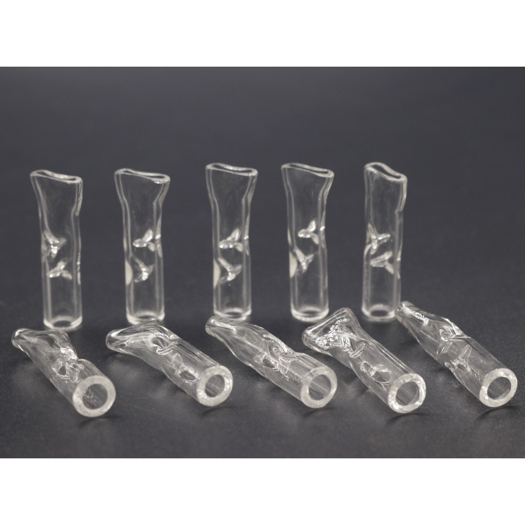 10pcs/lot Clear Glass Cigarettes rolling Filter Smoking Cigarette Holder Pipe Filter Portable