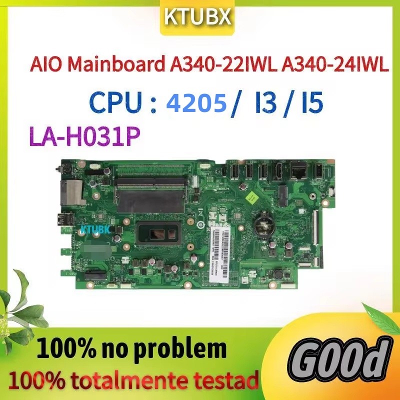 For Lenovo AIO Mainboard A340-22IWL A340-24IWL all-in-one Laptop Motherboard. E0C20 LA-H031P, With