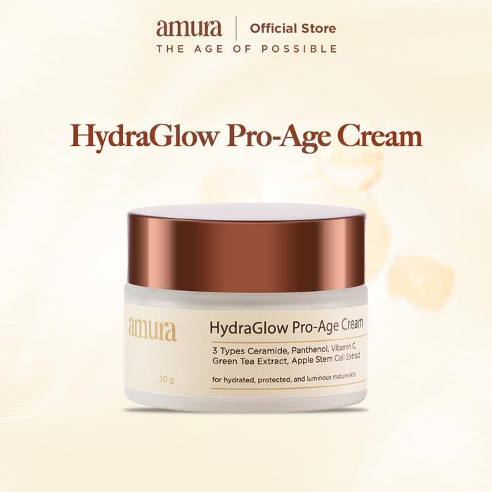 Amura HydraGlow Pro-Age Day Cream 30g 3X Ceramide Melindungi Skin Barrier Mencerahkan Melembabkan