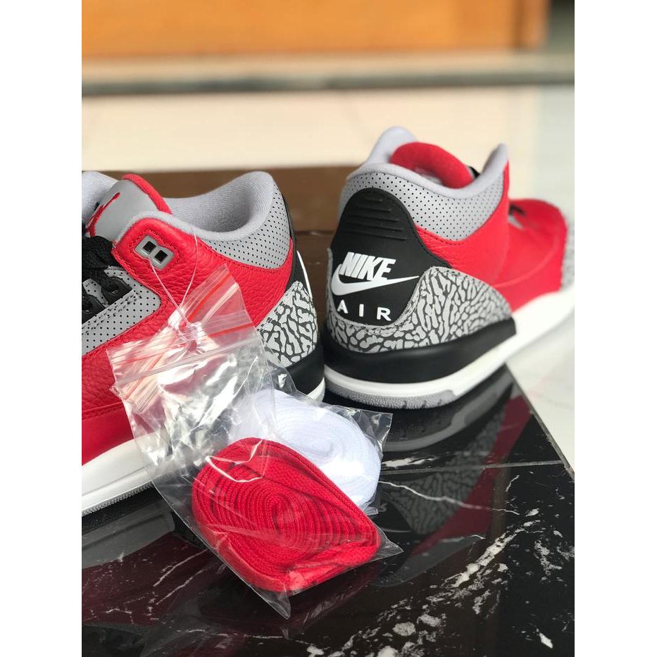 Air Jordan 3 Fire Red Cement Gs & Mens