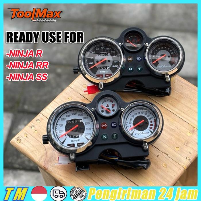 Spidometer Ninja Ss Ninja R Speedometer Ninja Ss Ninja R kimometer ninja Ss (HITAM,PUTIH)