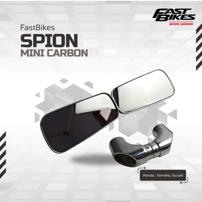 Spion Original FASTBIKES Kaca Spion Variasi Chrome Spion Mini Karbon Universal Vario Mio Beat Aerox
