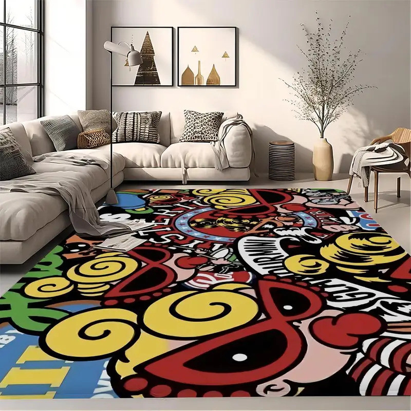 VIKAMA Non-slip Washable Japanese Fashion Hysteric Mini Rug Soft Bath Mat Entryway Doormat for Kids
