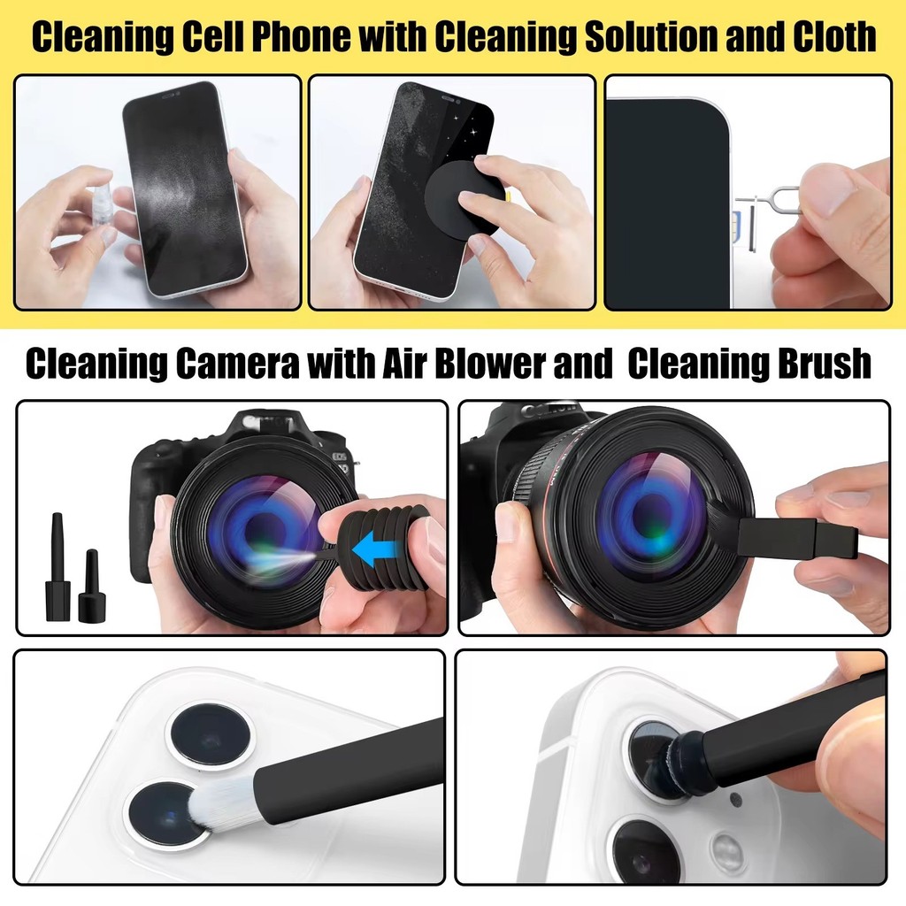 20-in-1 Multifunctional Phone Cleaning Kit Portable Mini Cleaning Brush Tool for iPhone AirPods