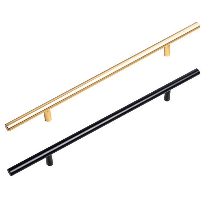 Tarikan Pintu Lemari 1 Meter Minimalis Handle Lemari Panjang Emas Gagang Lemari Alumunium Hitam
