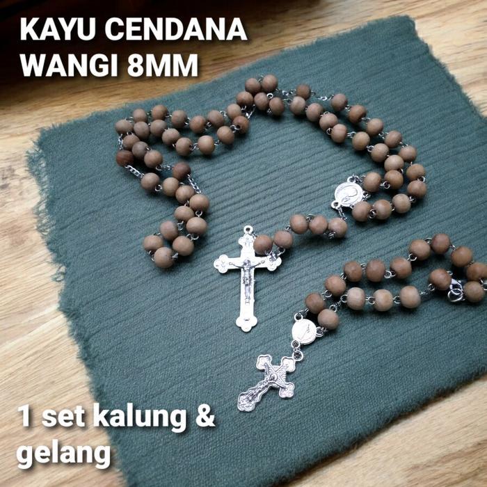 Rosario Kayu CENDANA WANGI Asli Kalung Gelang Rosario Limited