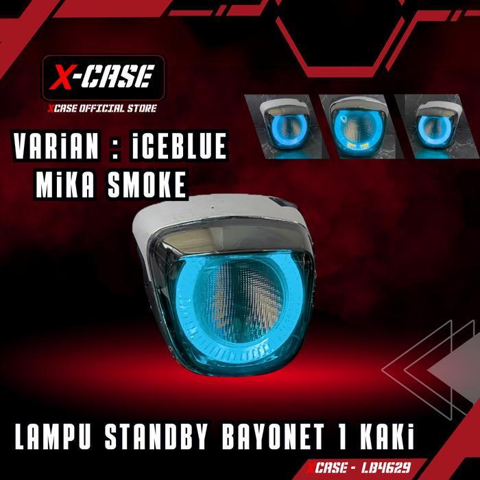 X-Case Mika Plus Lampu Led Stoplamp Vespa Sprint Primavera Iget 2015 - 2024 Clear And Smoke ZDZ001