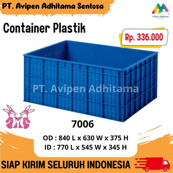 Keranjang Industri Rabbit Kontainer Plastik Container Box Serbaguna Type 7006