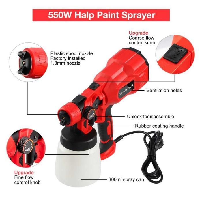 Spray Gun Elektrik Cat Semprot Tembok Dinding Mobil Kayu Pestisida