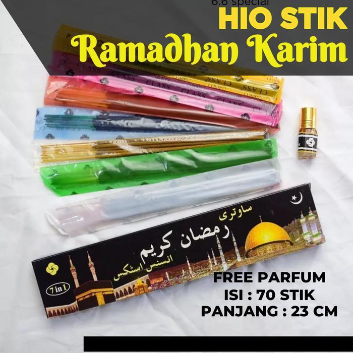 ` Hio Stik Aromaterapi Ramadhan Karim Pengharum Ruangan Wangi Tahan Lama Buhur Arab Gaharu Asli