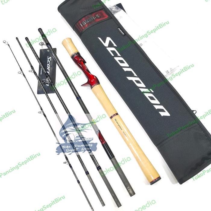 NEWSS JORAN BAIT CASTING SHIMANO SCORPION 1652R-5 198CM 12-22LB TRAVEL ROD