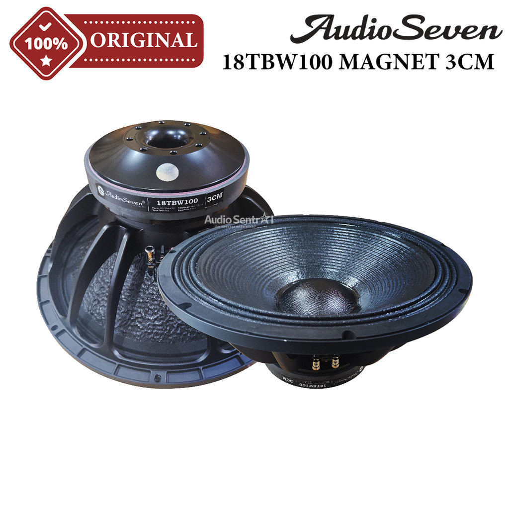 Komponen Speaker 18 Inch AUDIO SEVEN 18TBW100 | 18 TBW 100 Magnet 3cm Original