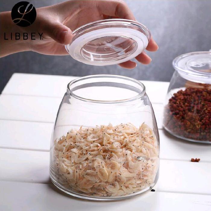 Vibe Glass Food Storage Container Jar Toples Kaca - LIBBEY