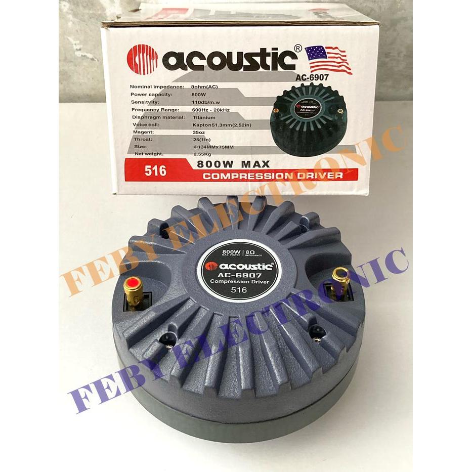 Driver Tweeter Acoustic Pa 516 800 Watt