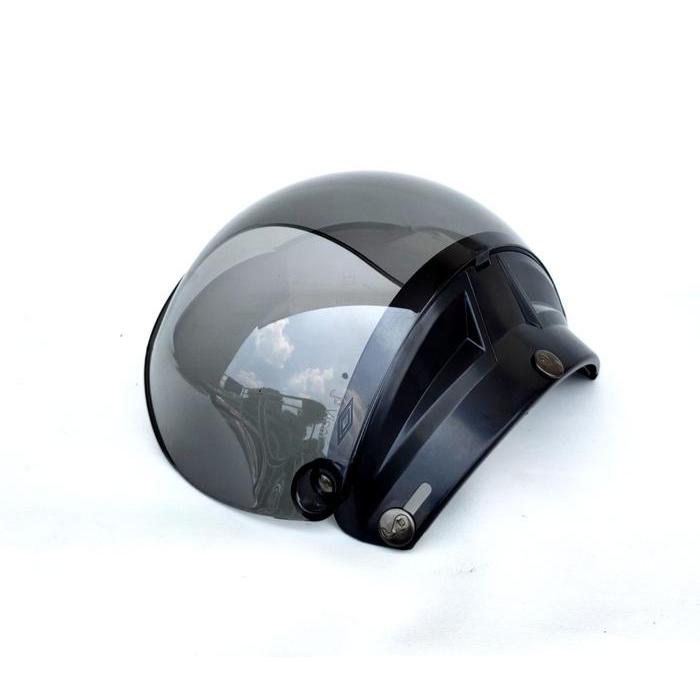 "New" KACA HELM BOGO KACA BOGO CEMBUNG KACA LENGKUNG KACA BOGO CEMBUNG HITAM