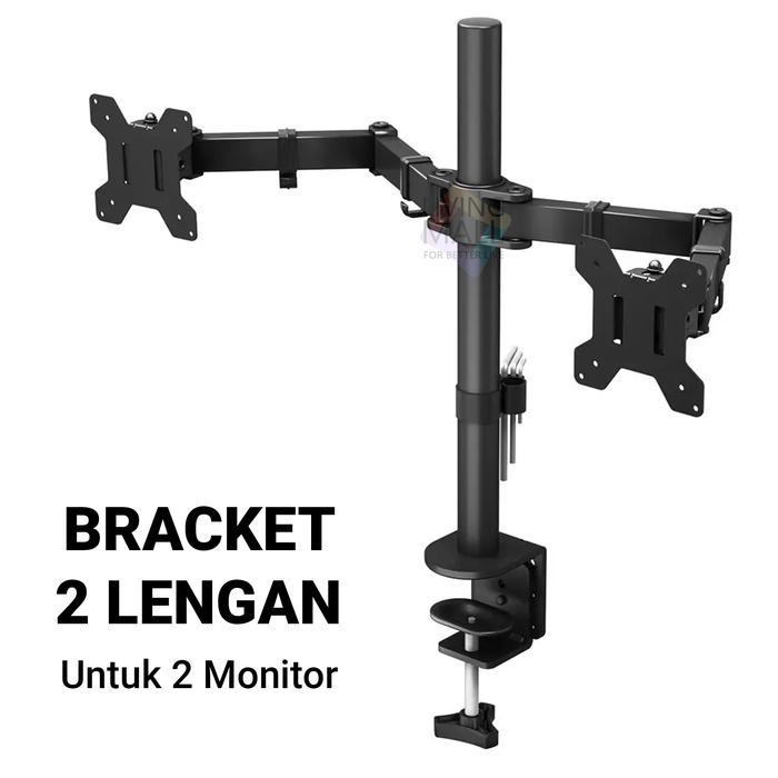 Monitor Bracket Tv Led / Bracket Lcd Monitor Pc Gas Spring 13-32 Inch Satu Arm Dan Dua Arm / Monitor