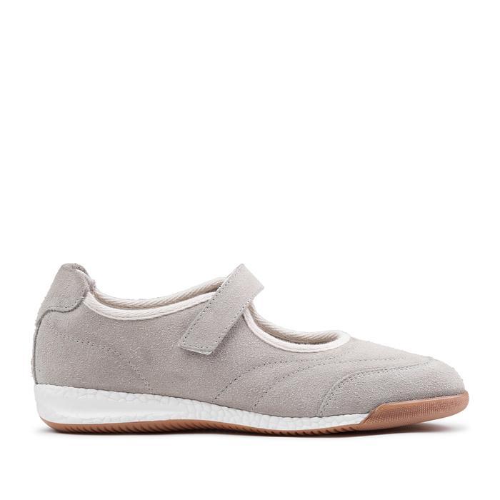 Prabu - Mala Grey Sepatu Kulit Suede Sneakers Wanita - 38