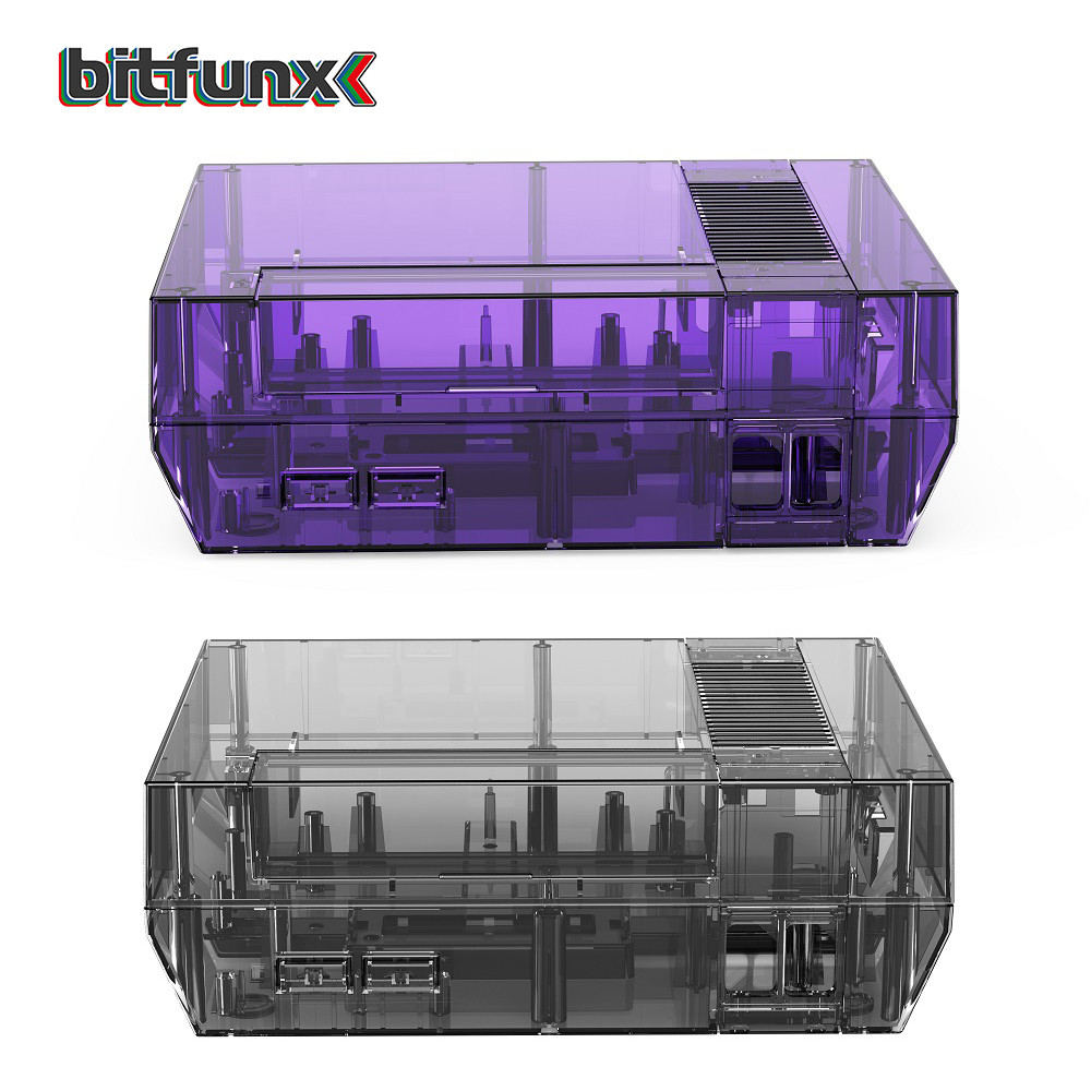Bitfunx Replacement Housing Shell Transparent Protective Case for NES for Nintendo Entertainment