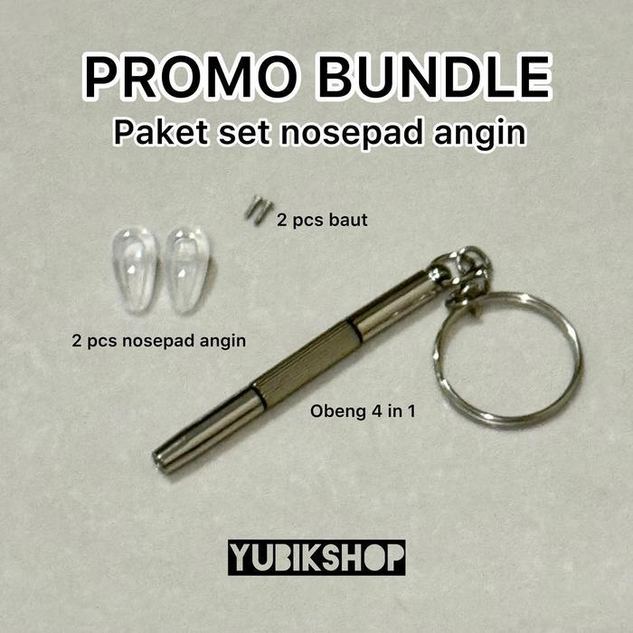 PAKET SET NOSEPAD ANGIN / ANTI MELOROT / PENYANGGA HIDUNG / NOSEPAD KACAMATA