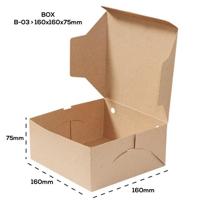 (30 Pcs) Dus Nasi Kotak Katering 16X16 / Box Nasi 16X16 Laminasi / Dus Catering 16X16 / Box Catering
