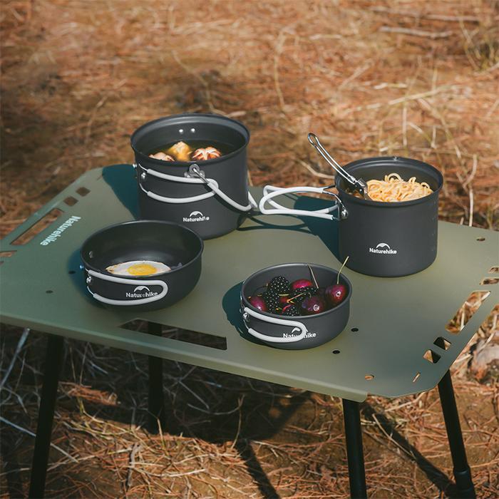Cooking Set Naturehike 4Pcs Nh18T018-G Alat Masak Camping