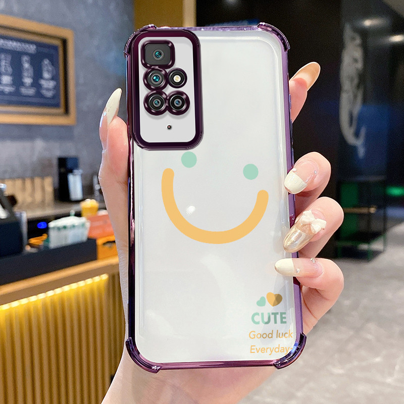 Casing Hp untuk Xiaomi Redmi 10 10C 10 Prime Case Casing Garis kematian senyum tas emoji pola Cesing