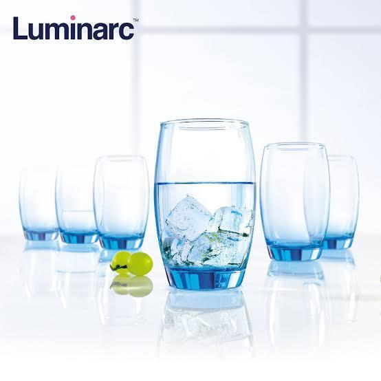 Promo 1 Set Isi 6 Pcs Luminarc Salto Ice Blue/Luminarc Salto/Gelas Ice Tea Terlaris