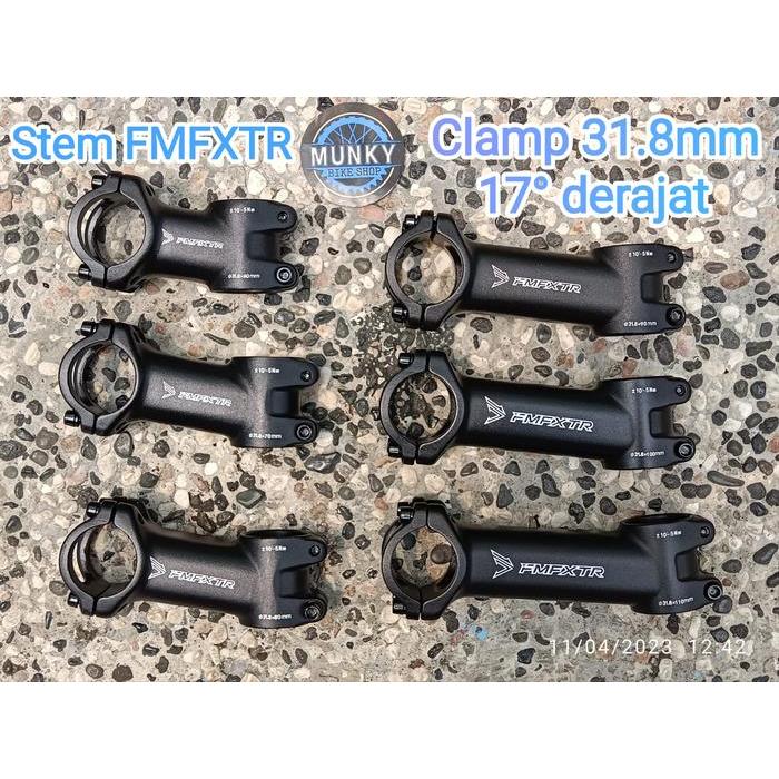FMFXTR STEM SEPEDA NUNDUK 17 DERAJAT PANJANG 60 70 80 90 100 110 MM