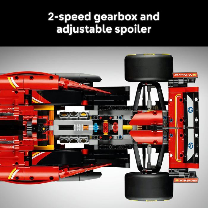 LEGO Technic 42207 Ferrari SF-24 F1 Car (1,361 Pieces) Mainan Susunan Balok (18 Tahun+)