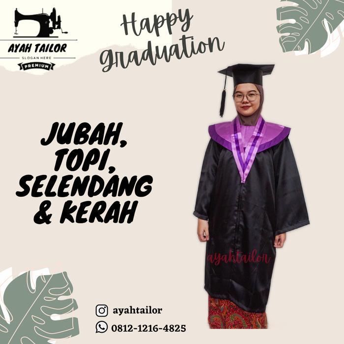 toga wisuda, Baju toga wisuda, jubah wisuda baju wisuda toga wisuda - Hitam, S, jubah wisuda baju wi