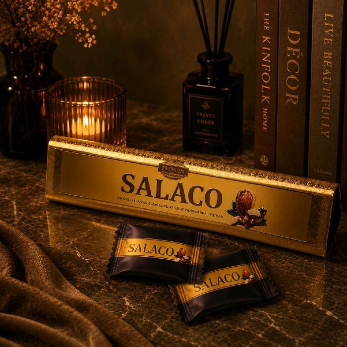Promo Permen Coklat Saloco Original 1 Kaleng 12 Pcs Permen Cemilan Harian Terlaris