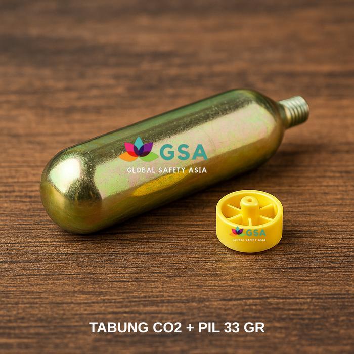 Automatic Life Jaket CO2 Tabung Gas CO2+Pil Life Jaket