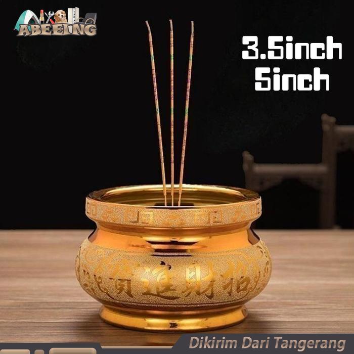 5inch Keramik Hiolo Tempat Hio Tempat Bakar Dupa Keramik Incense Burner Tempat Dupa Hio Cina Hiolo