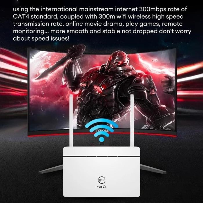 Modem 5G Router Wifi Modem Unlimited Wifi Sim Card Router Lte Modem 300Mbps Wireless Router Wifi 4G